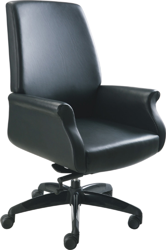 Office Chair|Classical Medium Back Chair|Office Furniture|Leather Medium Back Chair|经典中班椅|经理椅|中背椅|主管椅|会议椅|办公转椅 CG-K603M1B2STG