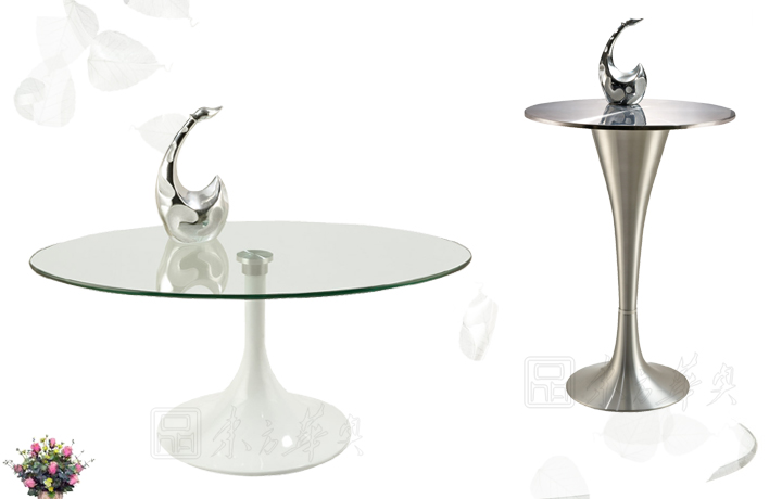Office Sofa|Glass Tea Table|Office Furniture||不锈钢茶几